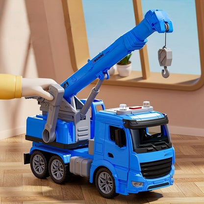 Big Rig Flashing Toy Crane Vehicle