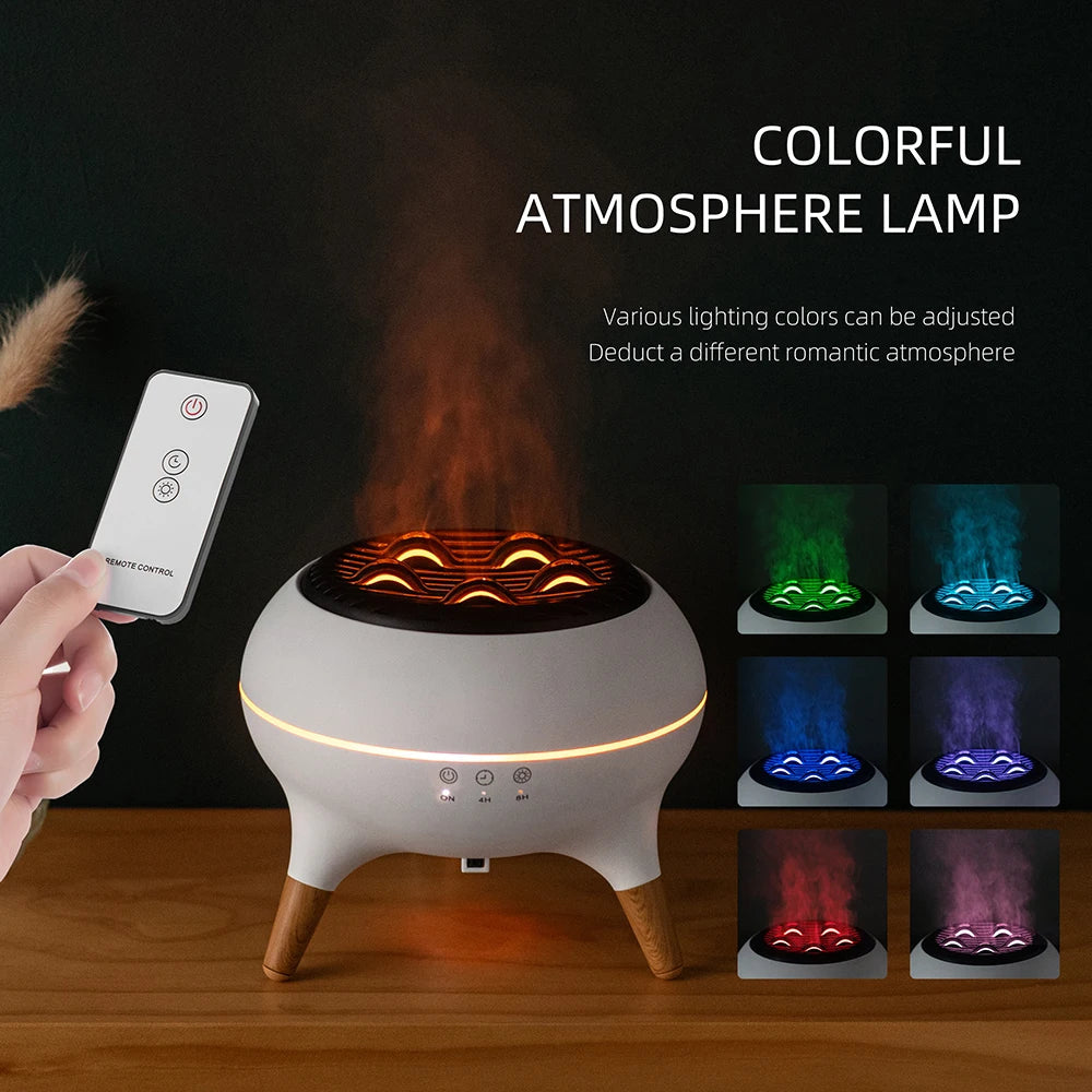 Colorful Ocean Flame Essential Oil Diffuser