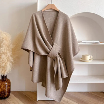 Waterproof Women's Wrap Coat Warm & Chic Outerwear - Pexav