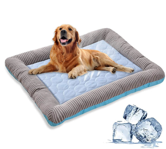 Breathable Pet Bed with Chill Gel Fabric - Pexav