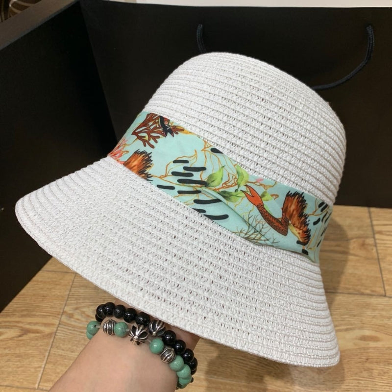 Women's Wide Brim Sun Hat with Bow - Pexav