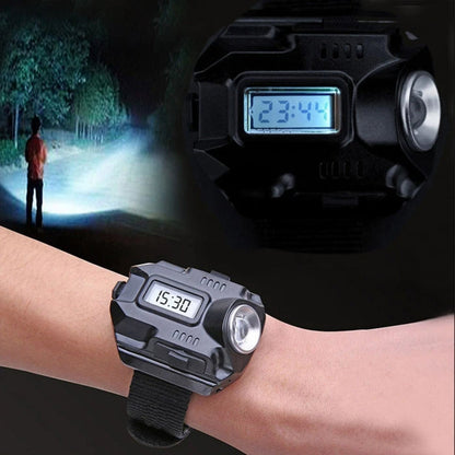 Waterproof LED Wristwatch with Flashlight and Compass - Pexav