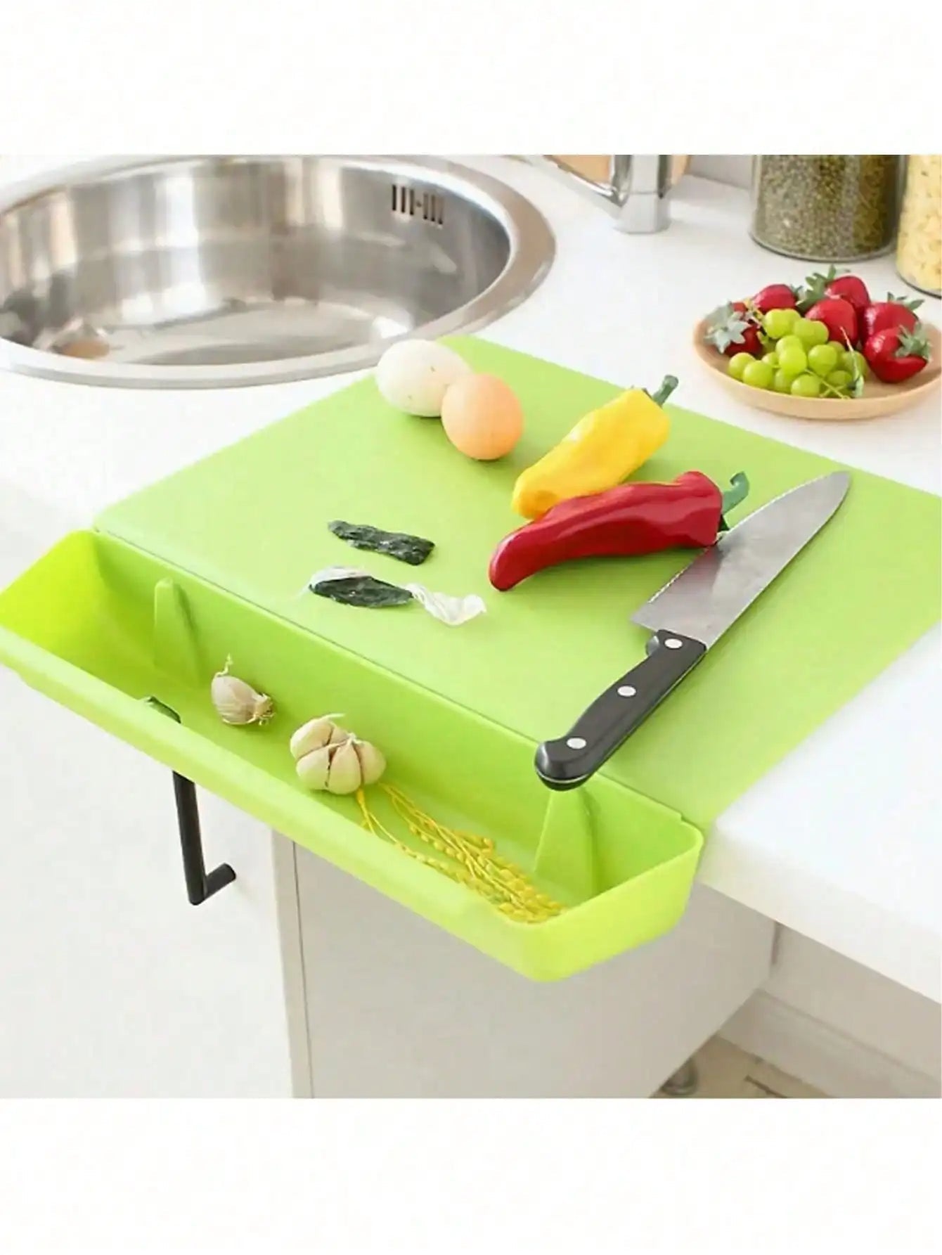 Space Saving Wooden Board with Storage Tray - Pexav