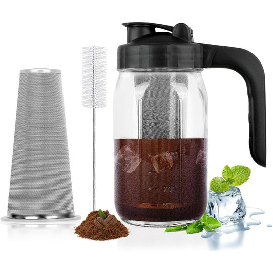 Big Cold Brew Coffee Pitcher Jug - Pexav