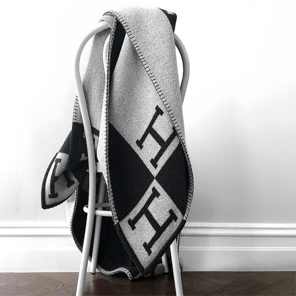 Premium Women's Wool Plaid Scarf