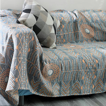 Reversible Cotton Striped Blanket – Ultra-Plush Sofa Cover, Decorative Throw for Cozy Comfort, Multiple Sizes Available 4