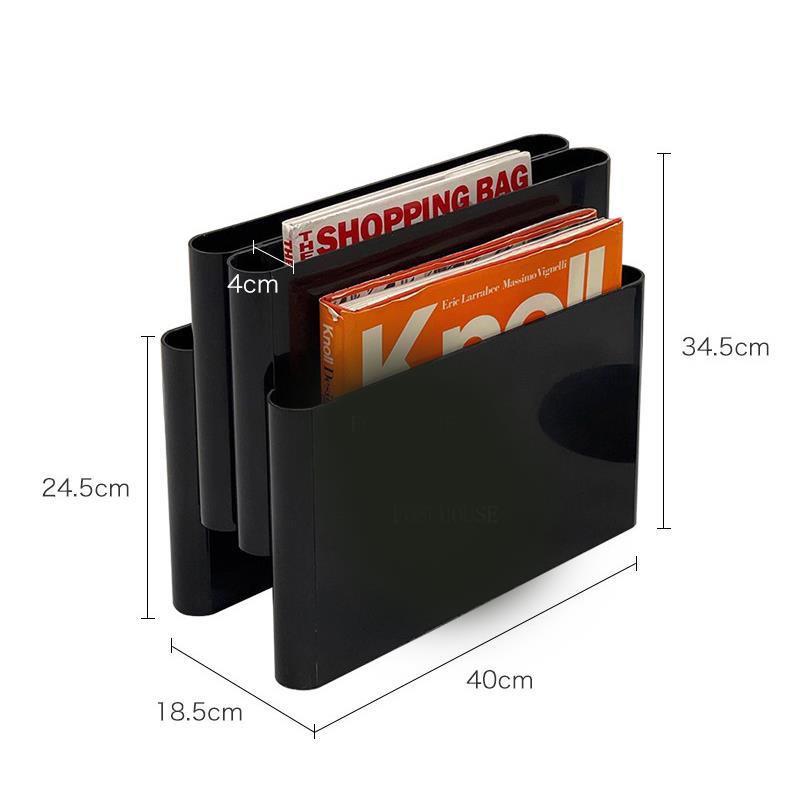 Wooden Magazine Holder Standing Shelf