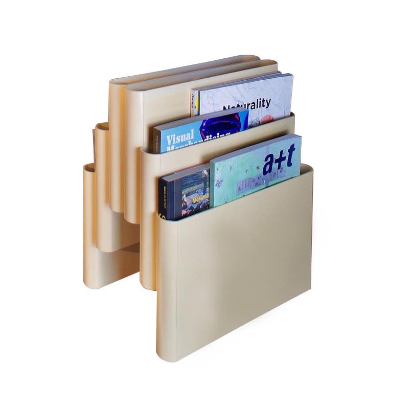 Wooden Magazine Holder Standing Shelf