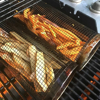 Easy Clean Outdoor Barbecue Grill Basket