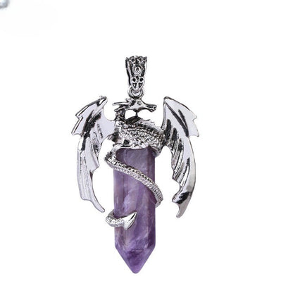 Unique Gemstone Dragon Pendant Necklace