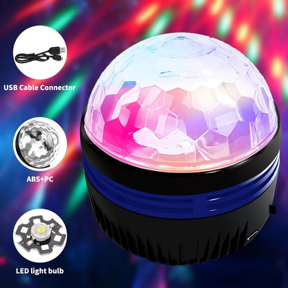 2-in-1 Starry Night Light Projector with Northern Lights and Ocean Waves, 7 Color Modes, and Remote Control