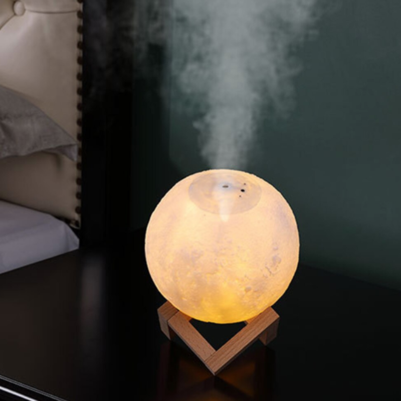2-in-1 USB Humidifier Night Light with Aroma Diffuser, Large Water Tank and Adjustable 3-Color Lamp 0