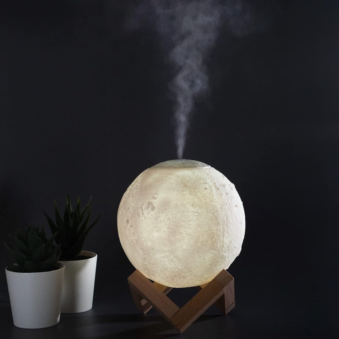Compact USB Night Light Humidifier with Color Changing Lamp - Pexav