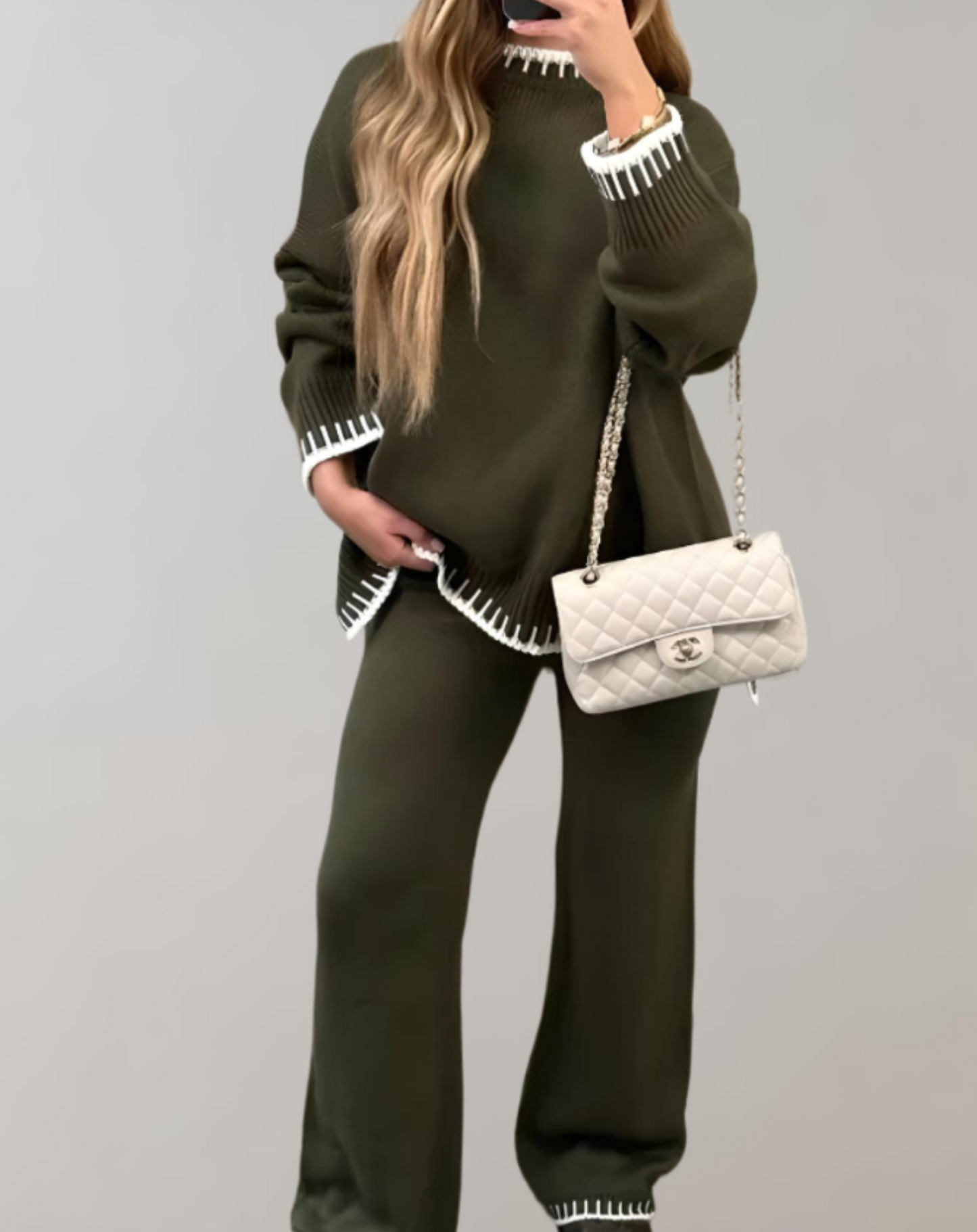 2-piece Women's Clothing Set - Sofia-Green-S-Nora Luxe
