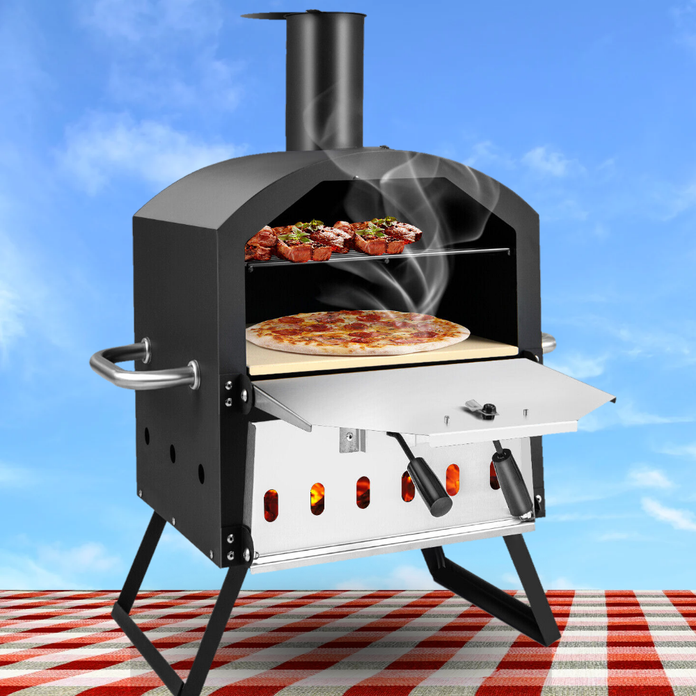 Big Wood Burning Outdoor Pizza Cooker for Backyard - Pexav