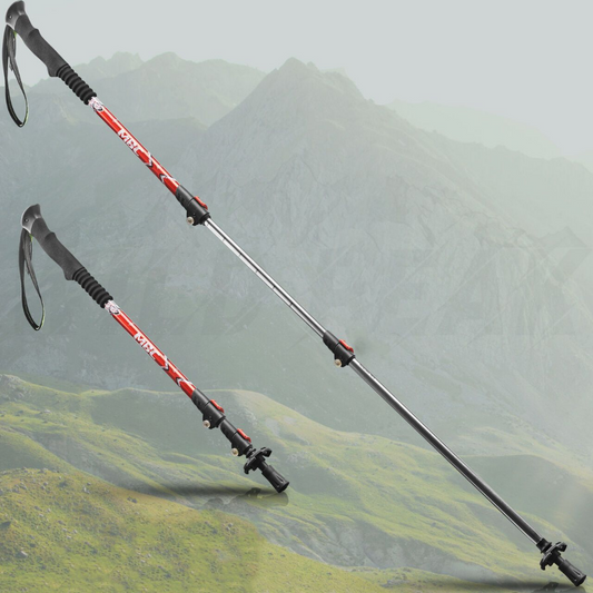Strong Collapsible Walking Hiking Sticks - Pexav