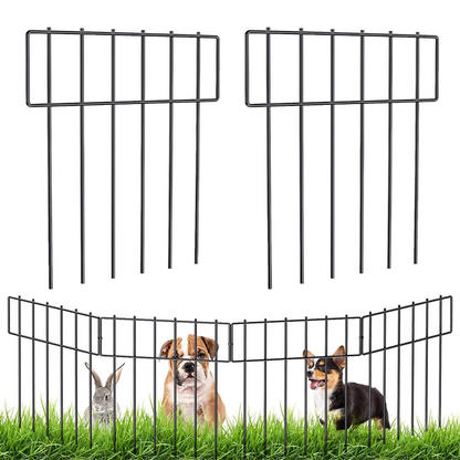Strong Metal Yard Pet Gate Fence Outdoor Protection - Pexav
