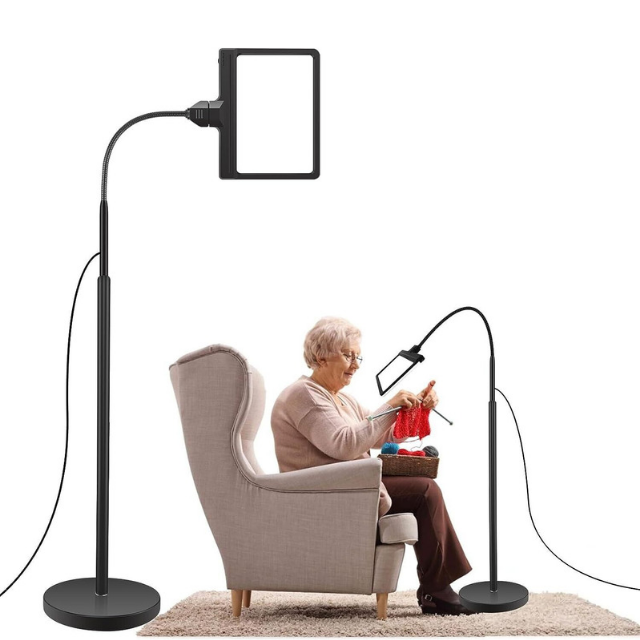 Bright 5X Magnification Reading Floor Lamp