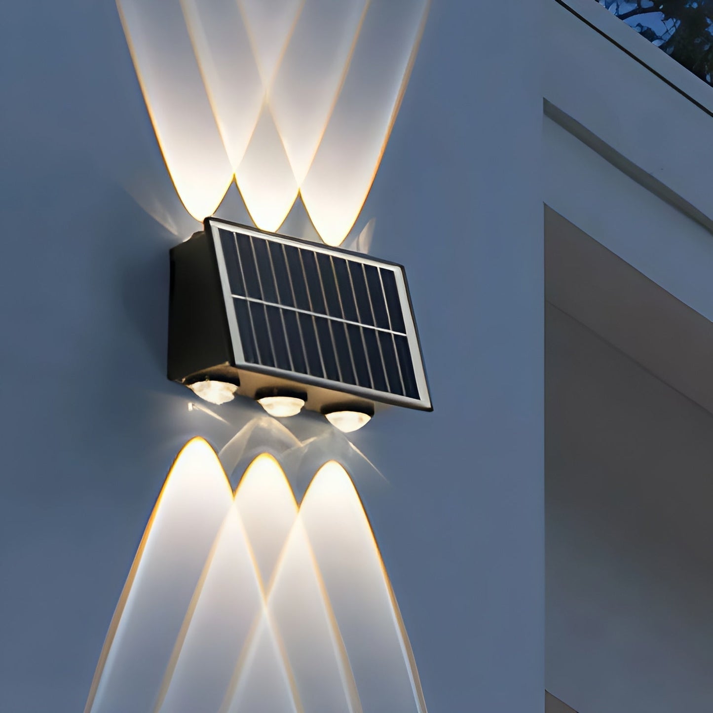 Waterproof Outdoor Solar Powered Wall Lamp - Pexav
