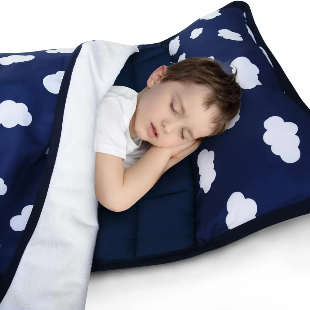 Soft Toddler Sleep Mat with Pillow for Daycare