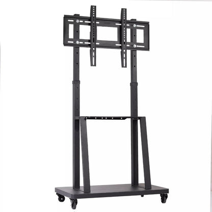 Compact Adjustable TV Cart with Locking Wheels