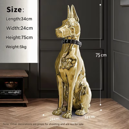 Glossy Dog Modern Home Decor Statue