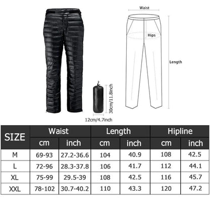 Warm Insulated Water Resistant Ski Pants for Men