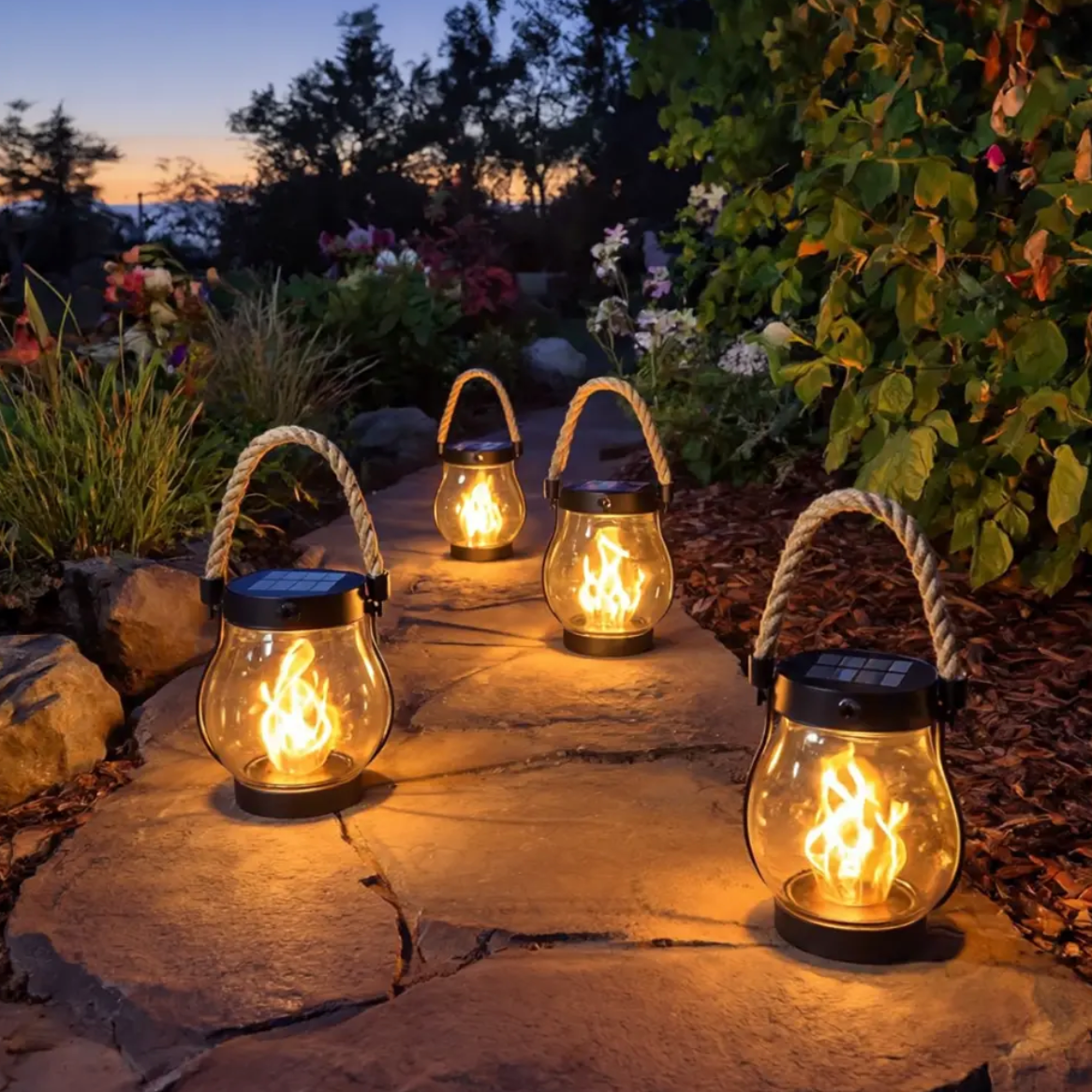 Classic Outdoor Lantern - Warm Ambient Candle Light - Pexav