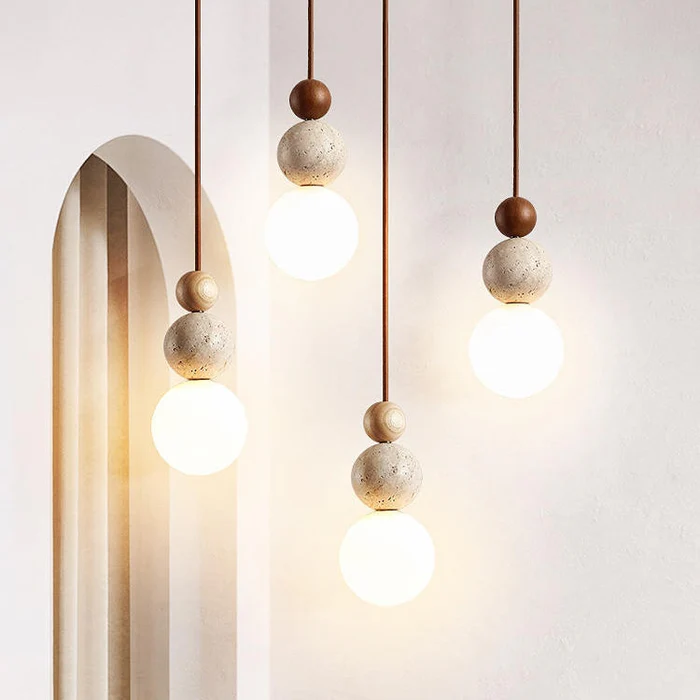 Elegant Natural Stone Pendant Lamp - Pexav