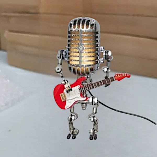 Robot Lamp with Guitar