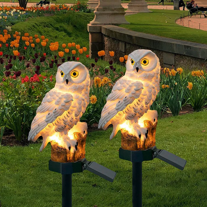 Colorful Outdoor Owl Lantern - Pexav