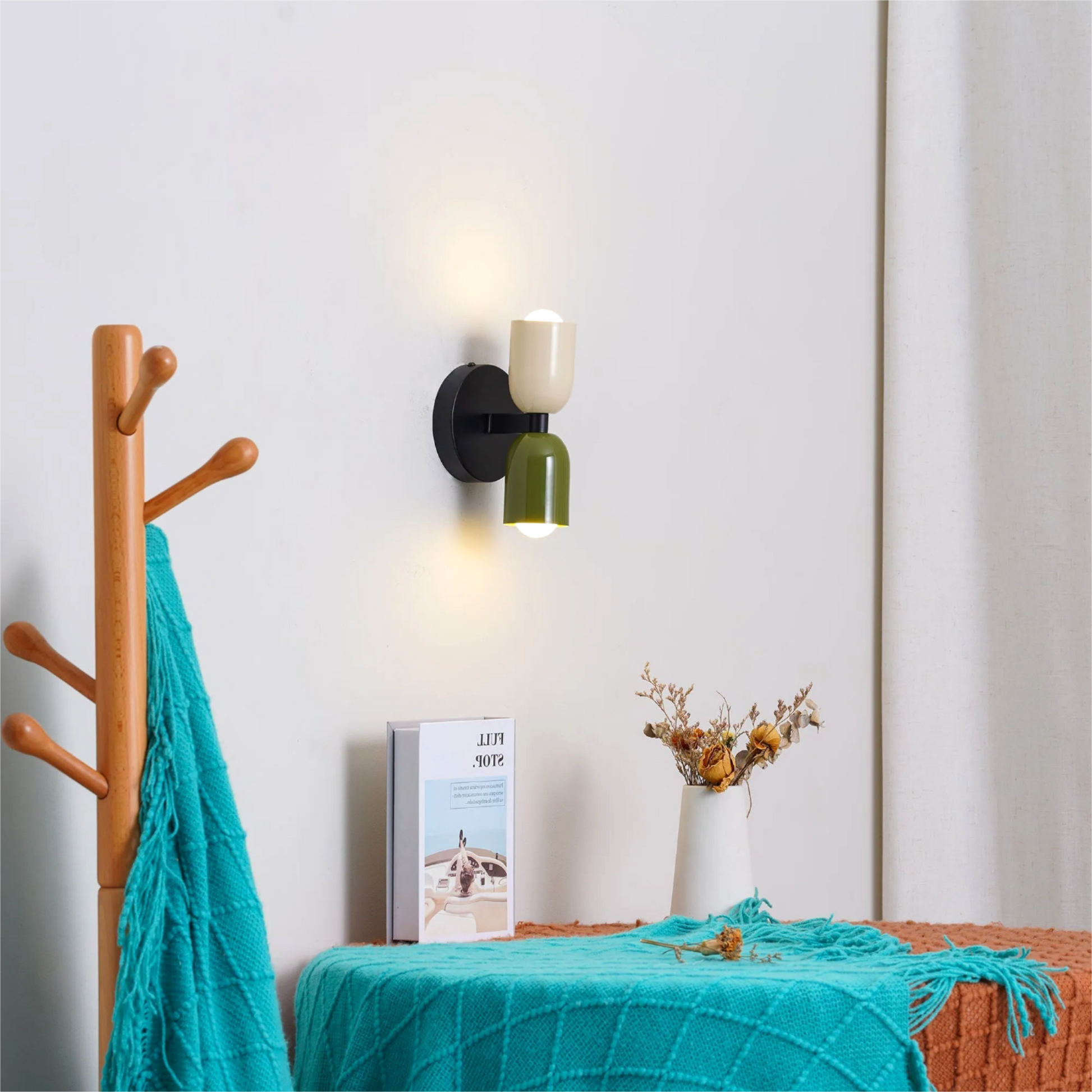 Glarefusion Double-ended Two-color Candle Wall Light