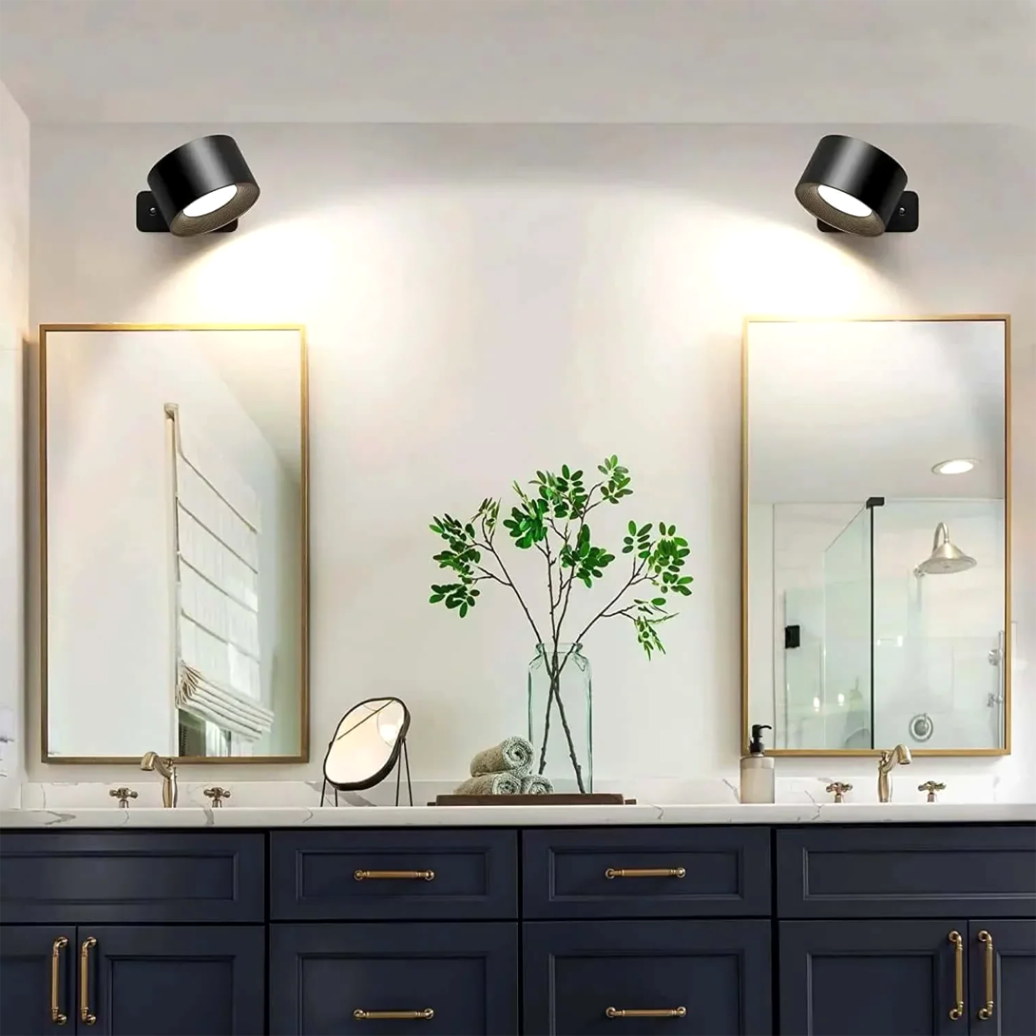 Glarefusion Modern 360° Rotatable LED Wall Light