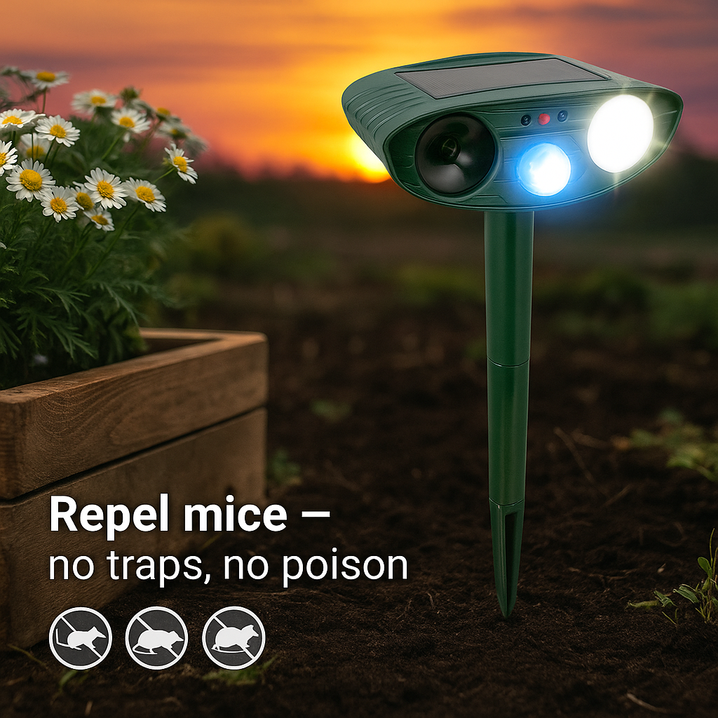 Solar Powered Outdoor Pest Repeller