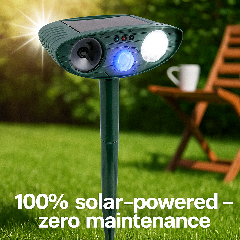 Solar Powered Outdoor Pest Repeller
