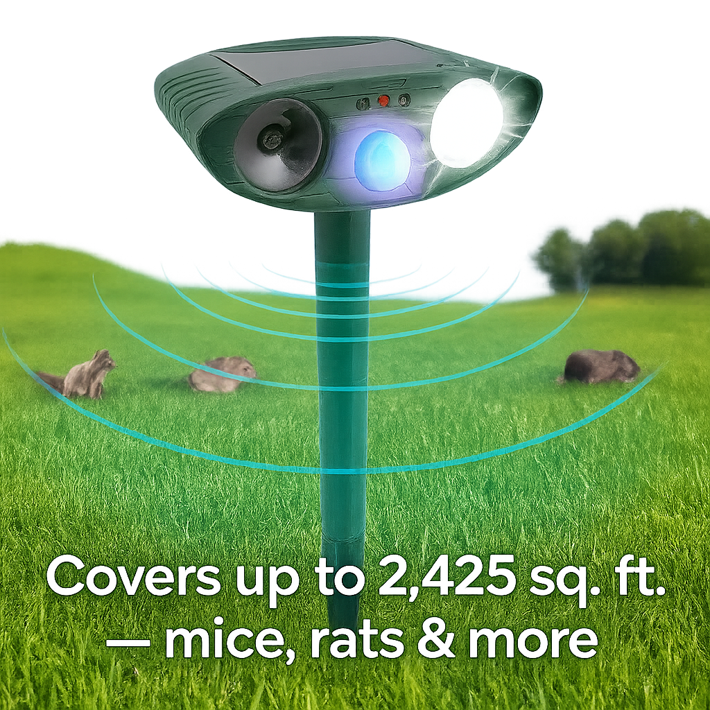 Solar Powered Outdoor Pest Repeller