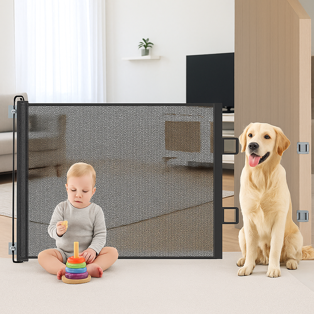 Easy Install Baby Pet Gate for Doors and Stairs