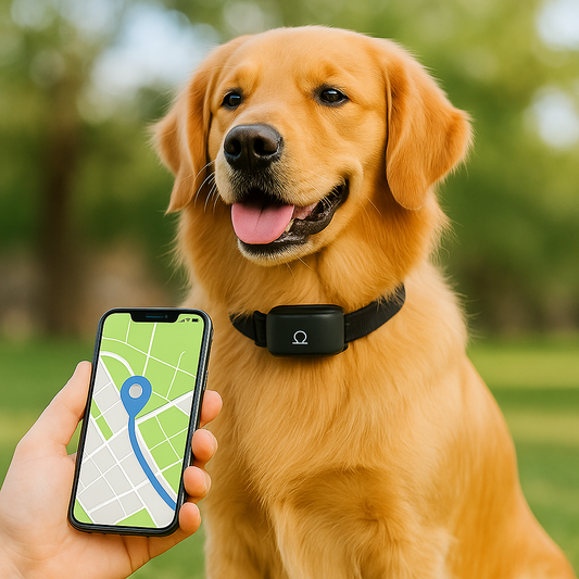 GPS Pet Tracker Collar with Real Time Location Alerts - Pexav
