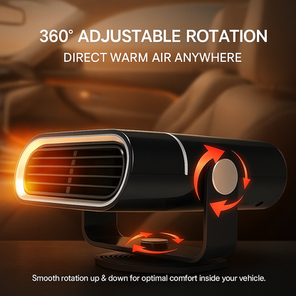 Compact 4-in-1 Car Heater Fan