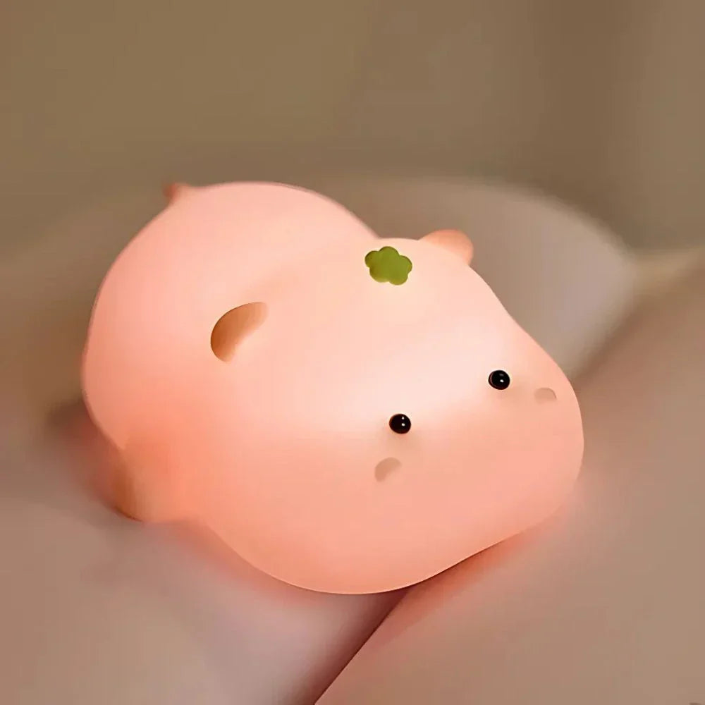 Fun Kids Nightlight - Colorful Soft Lamp with Rechargeable Battery