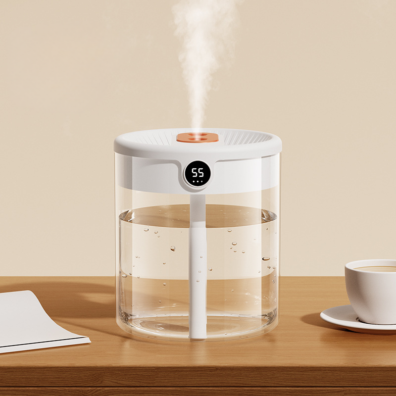 Compact 2L Digital Humidifier with Night Light for Home - Pexav