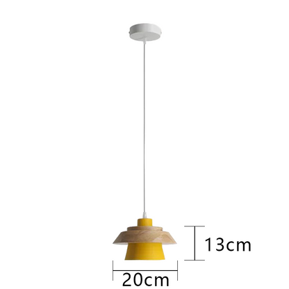Glarefusion Chic Wood Pendant Lamp