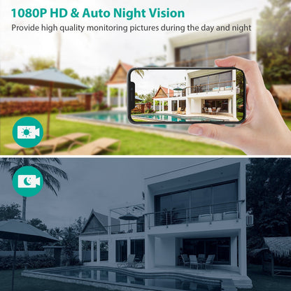 Wireless Outdoor WiFi IP Security Camera HD Night Vision