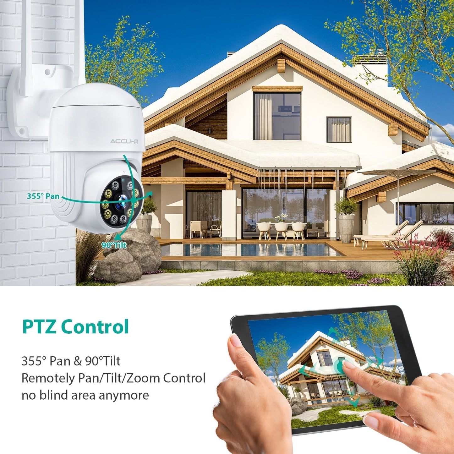 Wireless Outdoor WiFi IP Security Camera HD Night Vision