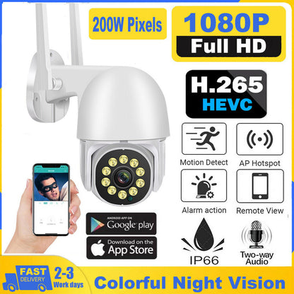 Wireless Outdoor WiFi IP Security Camera HD Night Vision