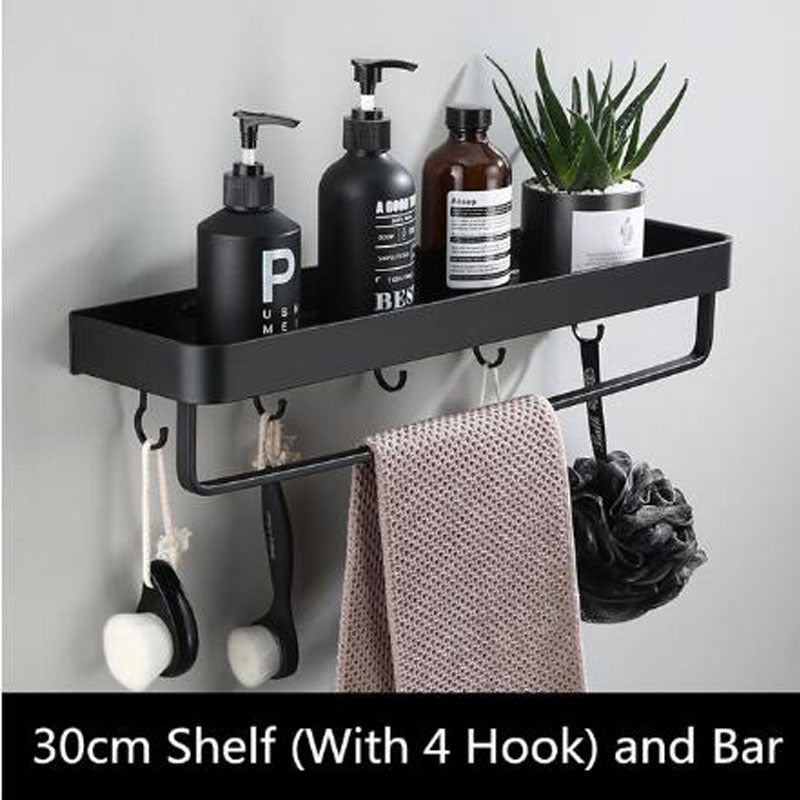 Sleek Metal Wall Storage Shelf