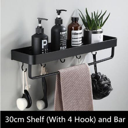 Sleek Metal Wall Storage Shelf