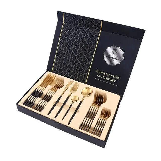 Silverware 24 Piece Stainless Steel Utensil Set