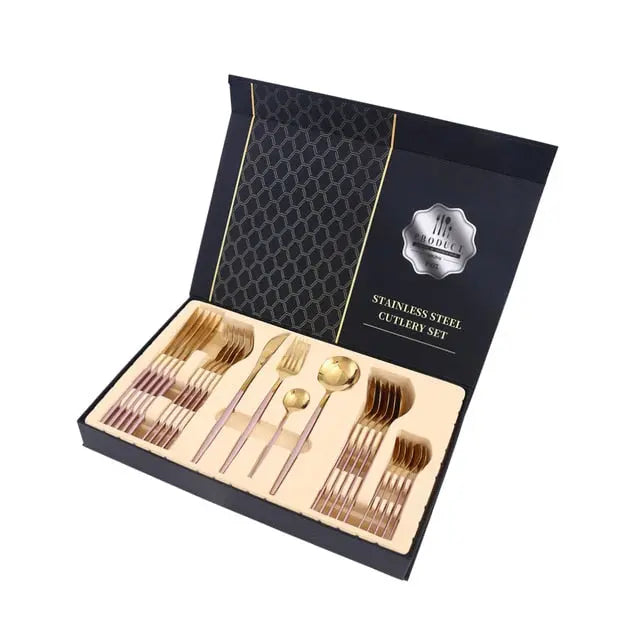 Silverware 24 Piece Stainless Steel Utensil Set