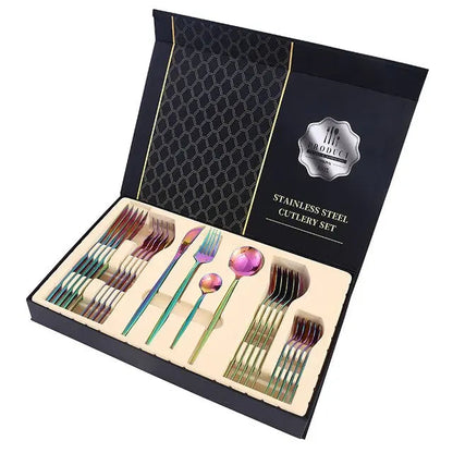 Silverware 24 Piece Stainless Steel Utensil Set